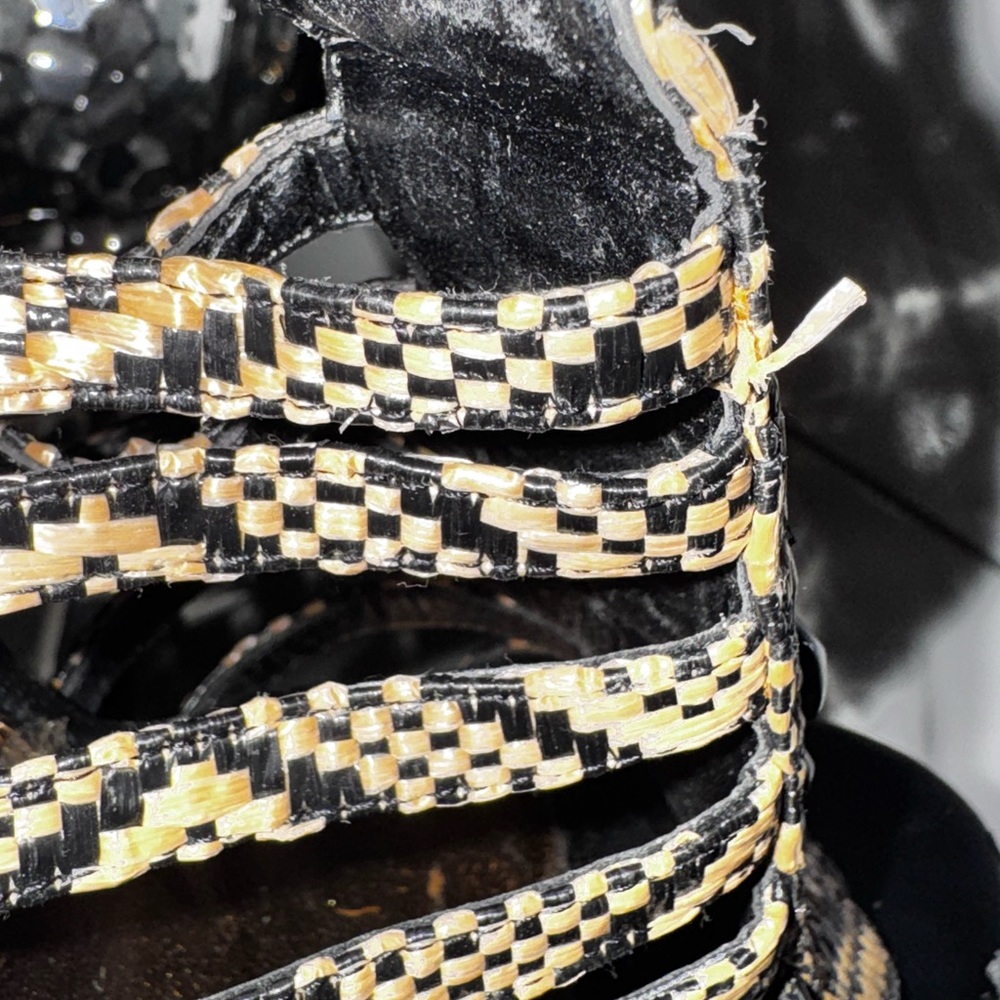 Bebe Aztec/gladiator Raffia sandal - Picture 10 of 11